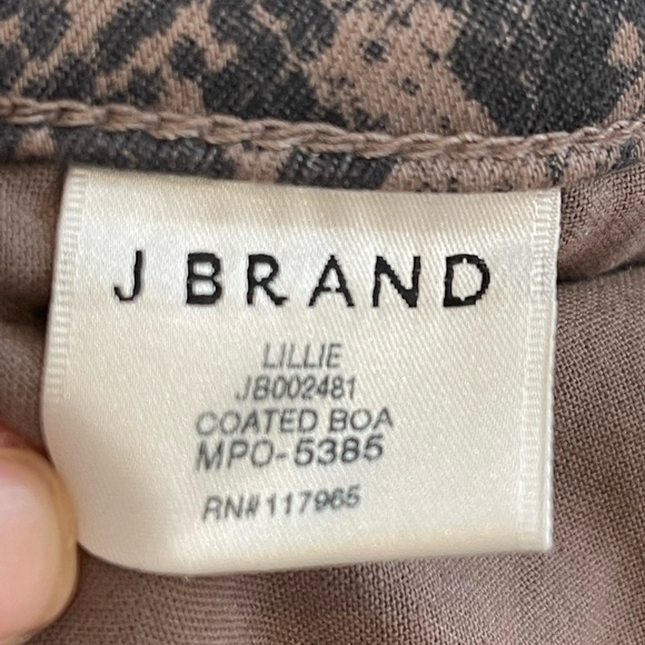 J brand Python High Rise Lillie Jeans size 28 - Picture 3 of 5